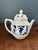 Navy Blue Late 19th Century Schafer and Vater Glazed Porcelain Teapot! For Sale - Image 8 of 9