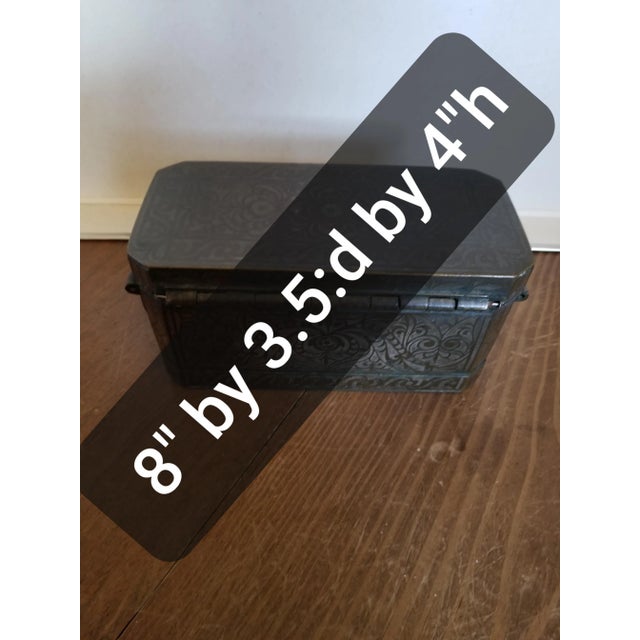 Antique Bronze and Silver Betel Box For Sale - Image 10 of 11