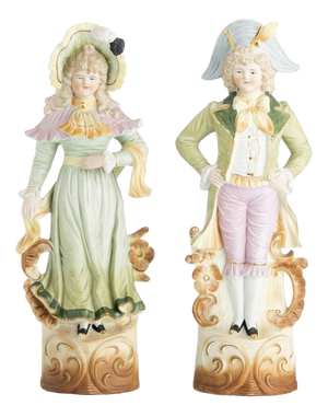 19th Century Porcelain Figures, Set of 2