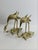 Metal Mid-Century Modern Japanese Brass Crane and Turtle Sculptures, 1950s, Set of 2 For Sale - Image 7 of 10