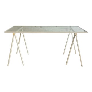 Trestle Table by Rodney Kinsman for Bieffeplast, 1980s For Sale