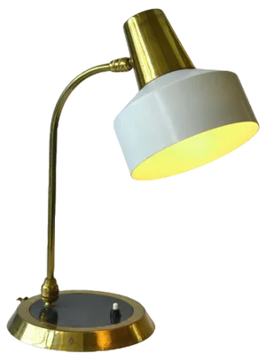 Modernist Brass Desk Lamp, 1950s