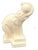 Art Deco Elephant with Balloon in Glazed and Crackled Earthenware by Duquenne for Longwy, 1930s For Sale