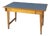 Mid-Century Modern Italian Desk in Blue Laminate and Wood, 1960s For Sale