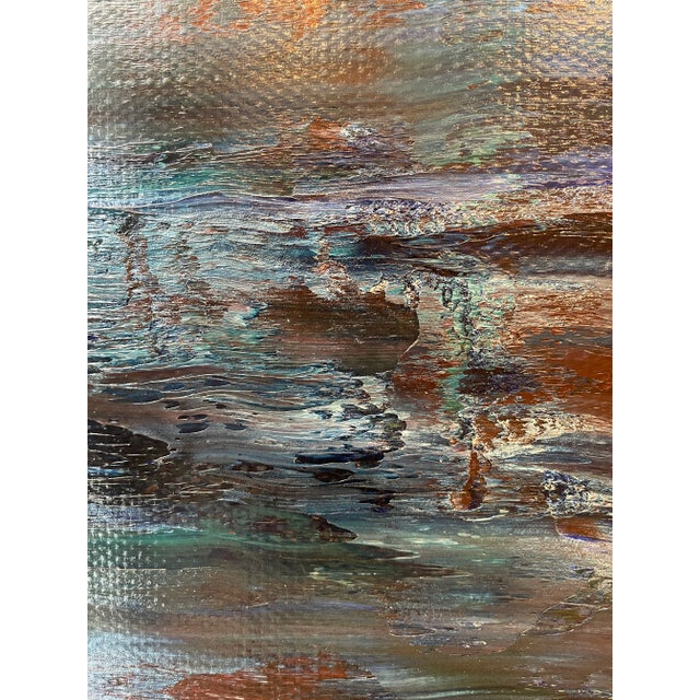 Contemporary Abstract Oil on Linen "Abstract Informal 2023-2104-11" by Robert Niesse For Sale - Image 4 of 8