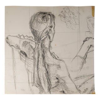 Unkown, Depicting a Young Woman, 20th Century, Watercolour on Paper For Sale