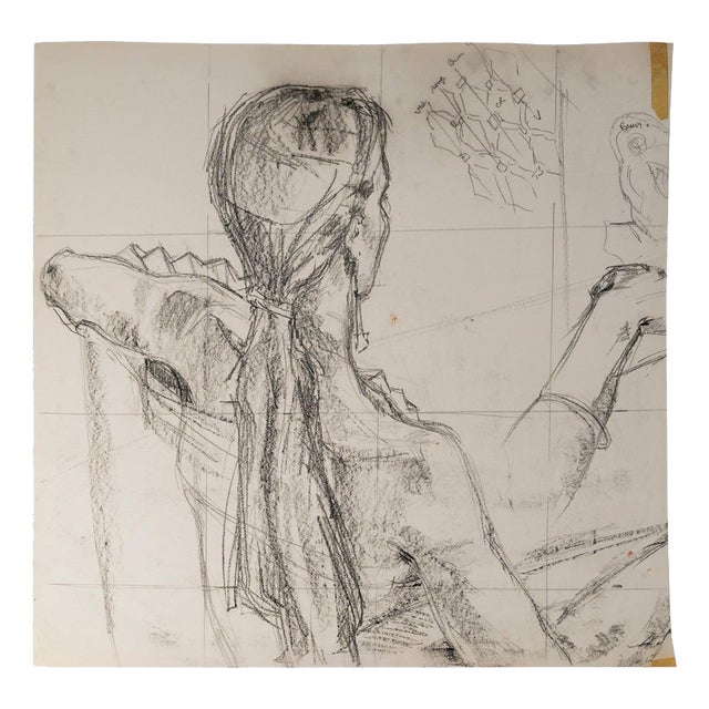 Unkown, Depicting a Young Woman, 20th Century, Watercolour on Paper For Sale