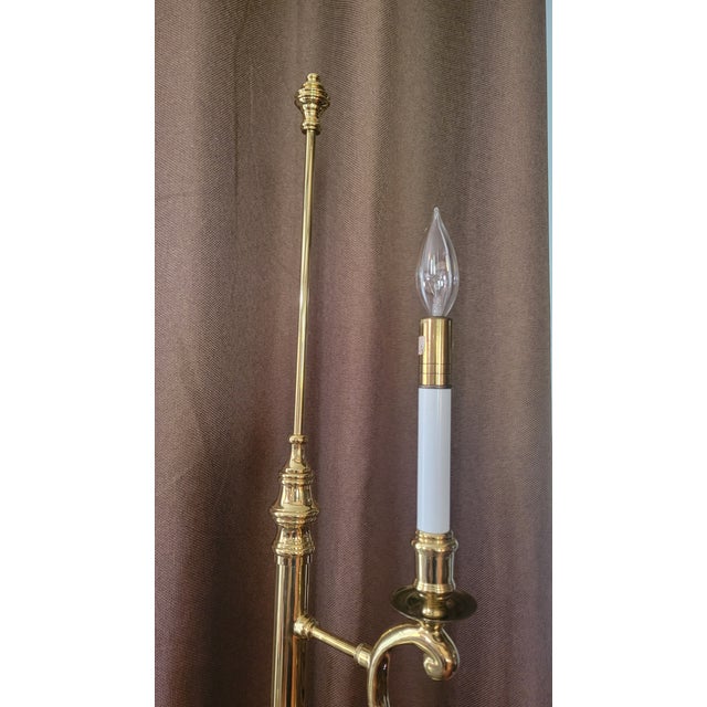 Late 20th Century Vintage Wildwood Solid Brass Table Lamp | Traditional Designer Lighting | Ralph Lauren Inspired For Sale - Image 5 of 10