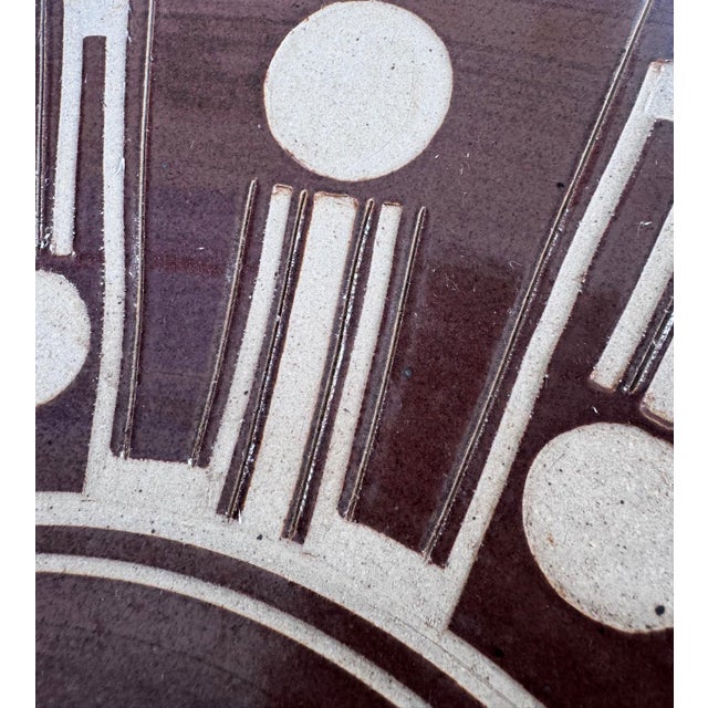 Ceramic Vintage Overscale Geometric Ceramic Centerpiece Bowl For Sale - Image 7 of 8