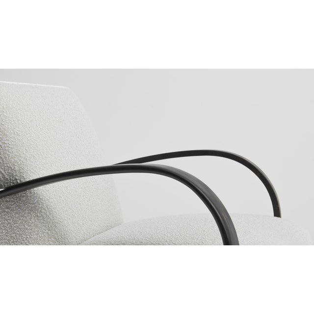 Black 1930s Czech Wooden Armchair by J. Halabala For Sale - Image 8 of 8