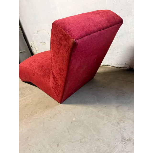 Early 21st Century Mitchell Gold Furniture Contemporary Red Upholstered Chaise Lounge For Sale - Image 5 of 17