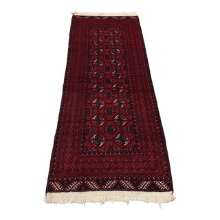 Bokhara Hand Knotted Rug Runner For Sale