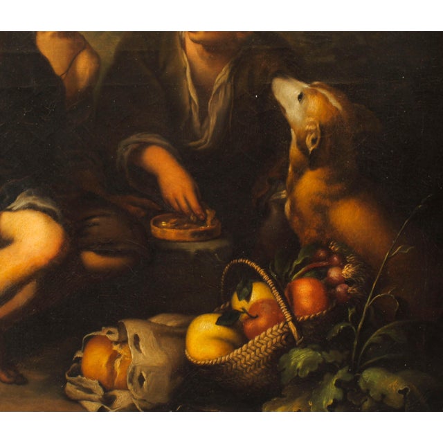 After Bartolome Esteban Murillo, Grape and Melon Eaters, Oil on Canvas, Framed For Sale - Image 6 of 15