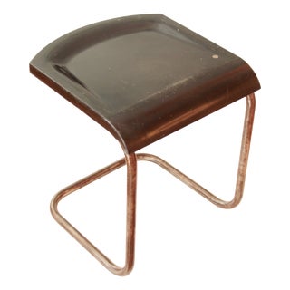 French Art Deco Bakelite Stool, 1930s For Sale