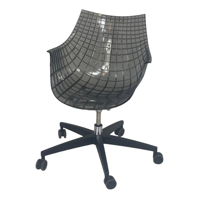 Christophe Pillet Driade Meridiana Hard Plastic Design Chair Desk Chair Adjustable Height Black Base One in Stock! For Sale