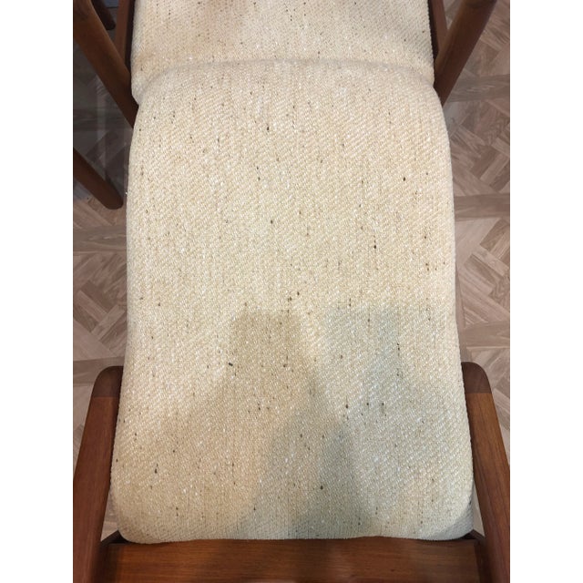 Beige Set of Four 1970s Dyrlund Teak High Back Arm Chairs For Sale - Image 8 of 13