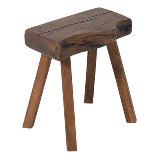 Brutalist Stool from Mobichalet, 1950s For Sale