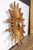 Large Vintage French Midcentury Sunburst with Small Convex Mirror Plate For Sale - Image 10 of 11