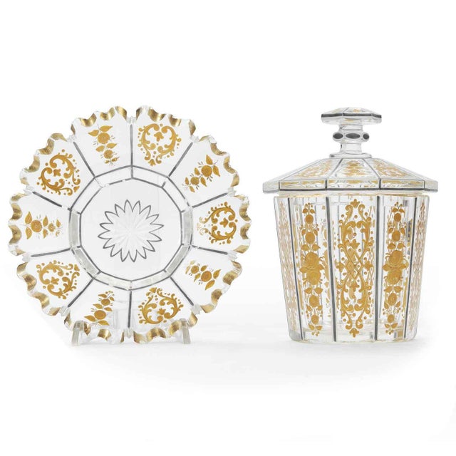 Directoire Crystal and Gold Vase, Set of 2 For Sale - Image 12 of 12