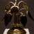 Italian Gilt Brass Table Lamp with Botanical Motif, 1970s For Sale - Image 12 of 13