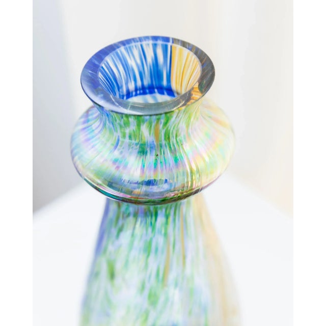 Multicolored Murano Glass Vase, 1970s For Sale - Image 4 of 11
