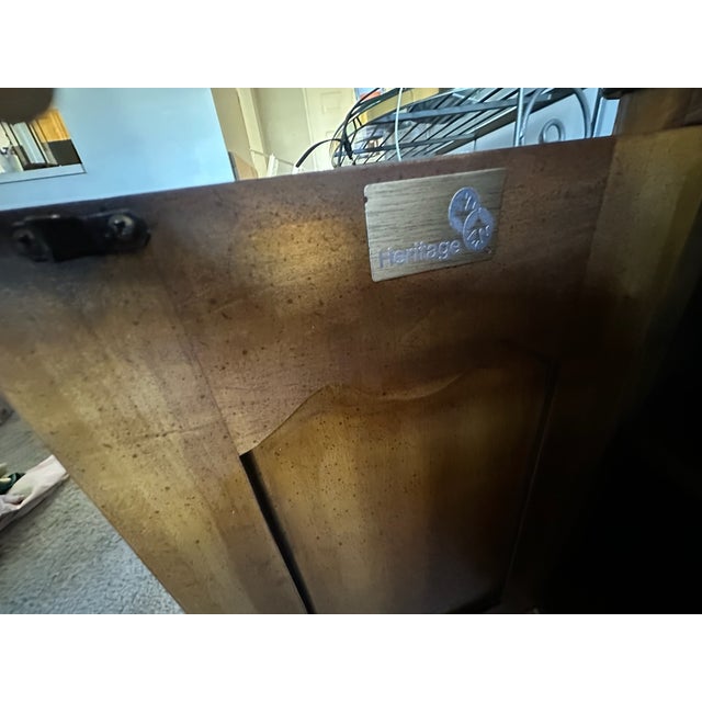 Drexel Heritage Vintage Drexel Heritage Louis XV French Provincial Sideboard Cabinet For Sale - Image 4 of 7