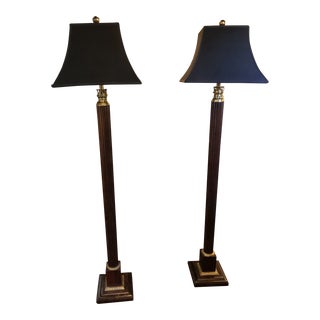 Vintage Neoclassical Frederick Cooper Floor Lamps - a Pair For Sale