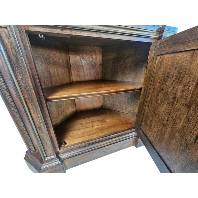 Brown Habersham Custom Preston Corner Cabinet 23-2110 For Sale - Image 8 of 9