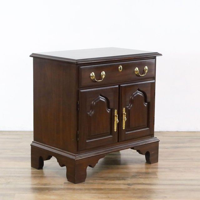 Harden Cherry Wood Nightstand Chairish
