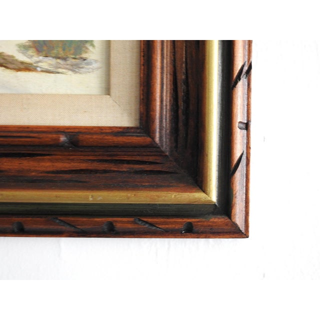 Vintage Original Pacific Coast Oil Painting by Raymond Zurfluh For Sale - Image 11 of 11