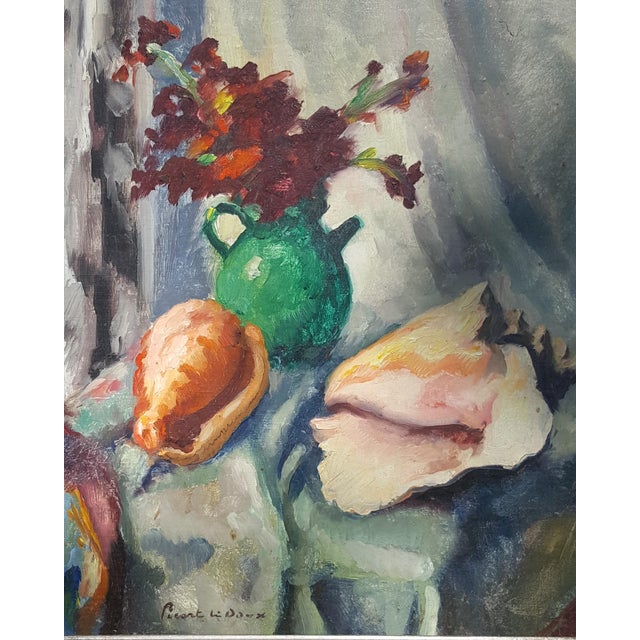 Early 20th Century Still Life With Shell by Constantin Font For Sale