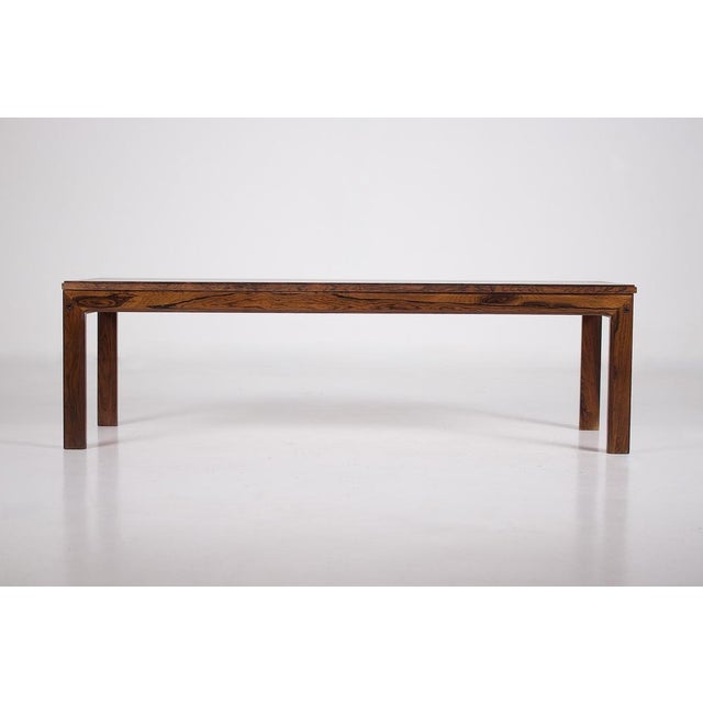 Mid-Century Modern Scandinavian Low Table in Rosewood, 1970s For Sale - Image 3 of 6