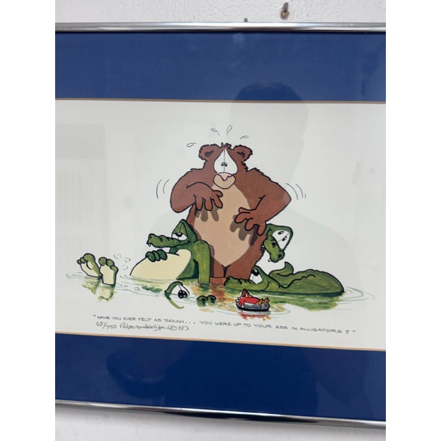 Circa 1983 Robert Marble "Alligators" Offset Lithograph + Signed Edition 631 of 750 For Sale In San Francisco - Image 6 of 12