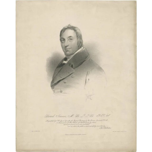Charles Heald Thomas, Portrait of Edward Jenner, 1827, Print For Sale