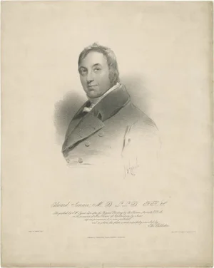 Charles Heald Thomas, Portrait of Edward Jenner, 1827, Print