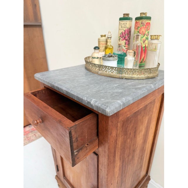 Late 19th Century Antique Marble Top Side Table For Sale - Image 5 of 11