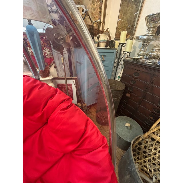 Transparent Hanging Acrylic Bubble Chair in the Manner of Eero Aarnio For Sale - Image 8 of 12
