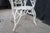 Antique Victorian White Painted Wicker Rattan Boho Chic Peacock Armchair For Sale - Image 10 of 13