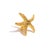 Ocean Spirit Starfish Gold Adjustable Ring, Size 8 For Sale In Miami - Image 6 of 7