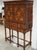 English Jonathan Charles Contemporary William and Mary Walnut Secretaire Cabinet on Stand Oyster Veneers For Sale - Image 3 of 14