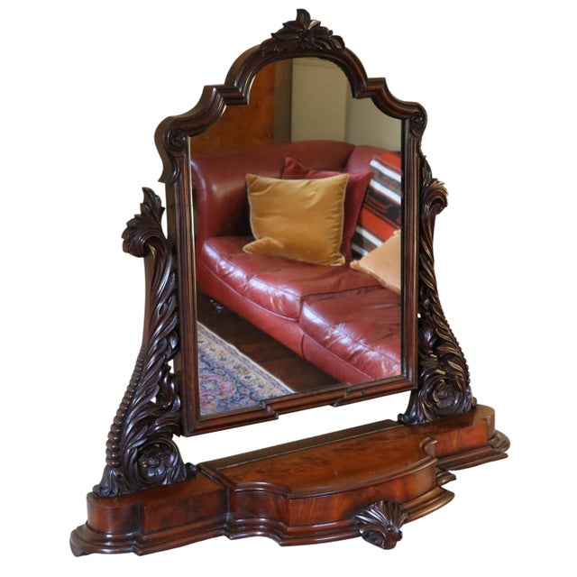 Antique Swing Mirror, 1800s For Sale - Image 10 of 10