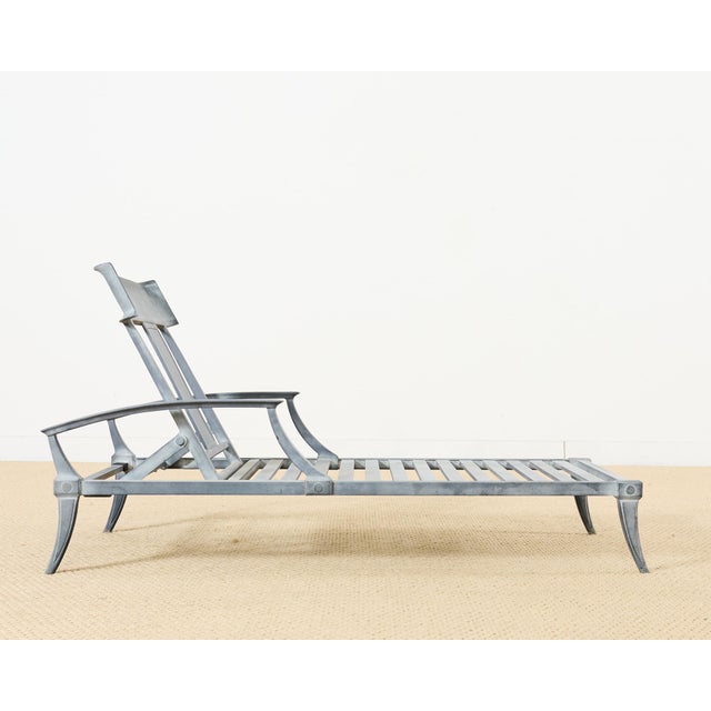 Set of Five Neoclassical Greco-Roman Klismos Chaise Lounges For Sale In Sacramento - Image 6 of 12