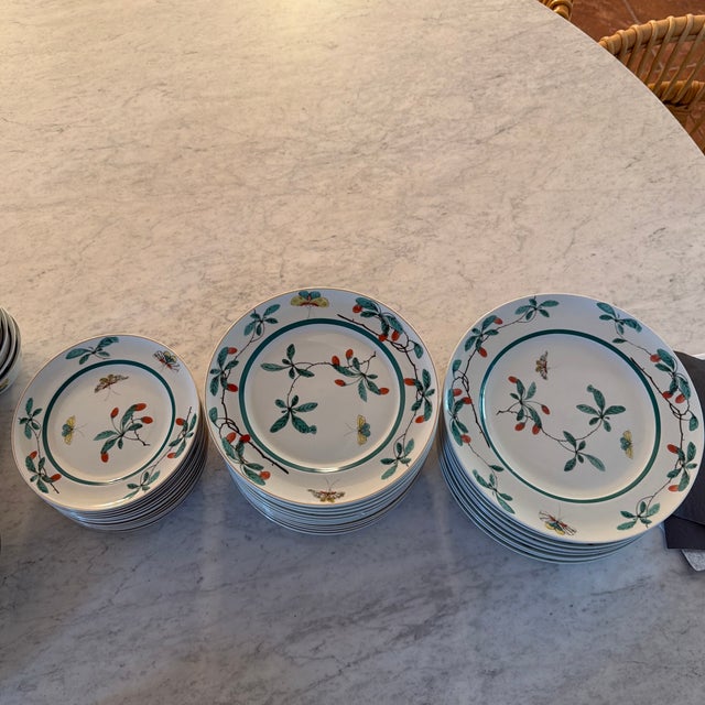 Late 20th Century Mottahedeh Famille Verte Dishes - 63 Pieces For Sale - Image 12 of 12