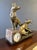 Bronze Antique Marble & Bronze Mantle Clock in the Style of Louis-Albert Carvin For Sale - Image 8 of 18