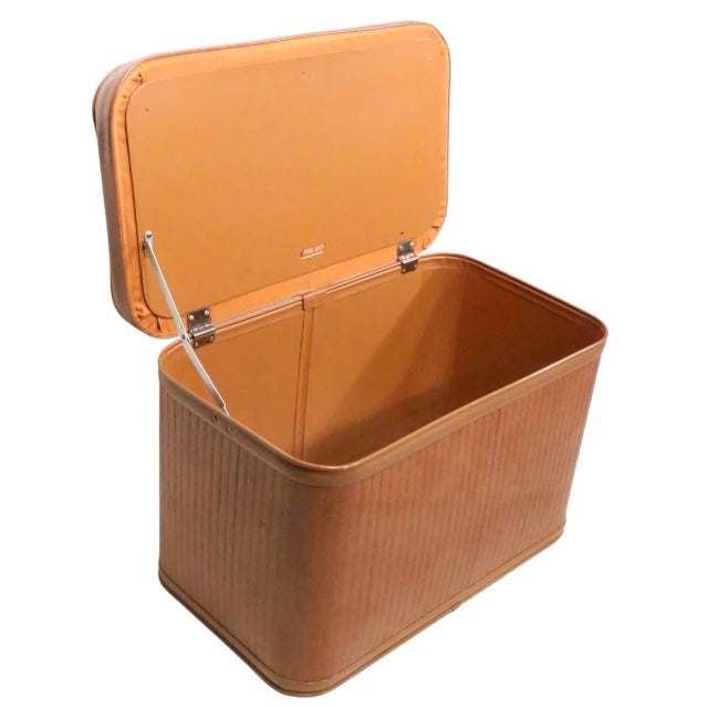 Genuine Pearl-Wick Mid Century Hamper C 1950/60's For Sale - Image 12 of 13