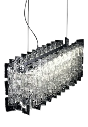 Charlie Chasoml2 Pendant Lamp by Mazzega 1946
