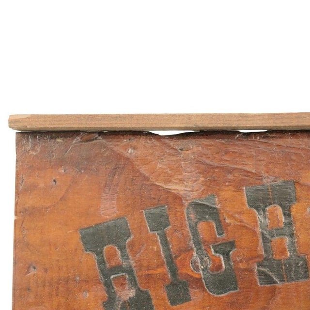 Wood 1900s Atwood & McManus Country Store Advertising Plaque Highland Spring Beverages For Sale - Image 7 of 10