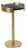 Regina Andrew Pedros Round Drink Table, Brass/Black Marble For Sale