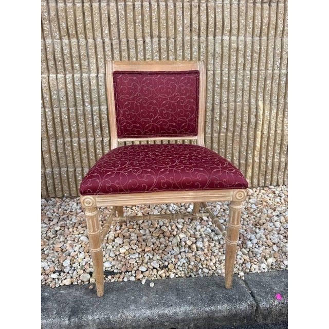 Set of 4 Louis XVI Style Square-Shaped Back Dining Chairs For Sale - Image 4 of 15