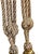 Late 20th Century Pair Vintage French Passementerie Tassel Drapery Tiebacks Light Tan For Sale - Image 5 of 7